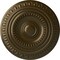 Ekena Millwork Artis Ceiling Medallion (Fits Canopies up to 6 7/8"), Hand-Painted Brass, 15 3/4"OD x 1 3/8"P CM15ARBRS - alternate 1